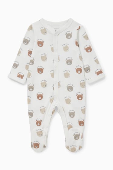 Unisex - Set per neonati - 3 pezzi - bianco / beige