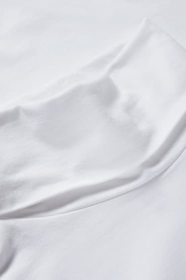 Dona - Paquet de 2 - samarreta de coll alt - blanc/blanc
