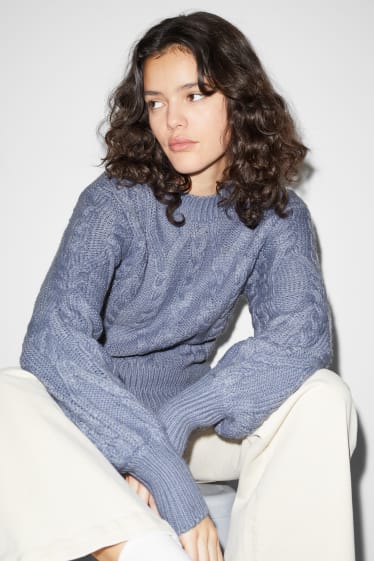 Femmes - CLOCKHOUSE - pull - bleu clair