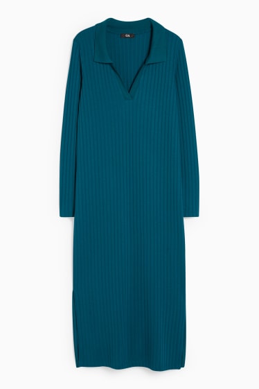 Donna - Vestito aderente - verde scuro