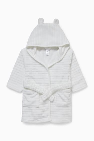 Bébés filles - Peignoir à capuche pour bébé - blanc
