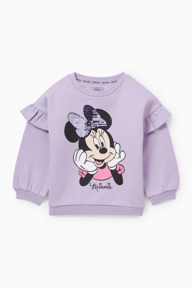 Enfants - Minnie Mouse - sweat - violet clair