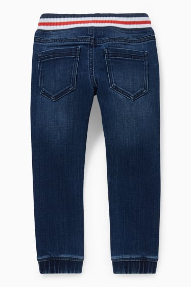 Kinderen - Dino - slim jeans - jeansdonkerblauw