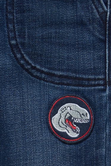 Kinderen - Dino - slim jeans - jeansdonkerblauw