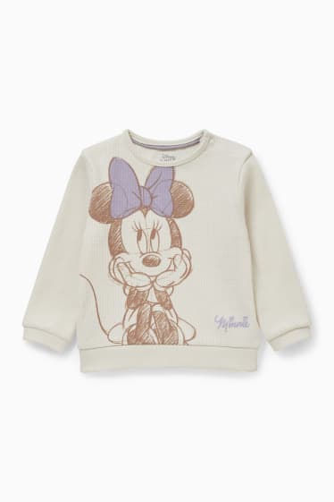 Bebeluși - Minnie Mouse - bluză de molton bebeluși - bej