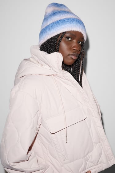Femmes - Bonnet en maille - bleu