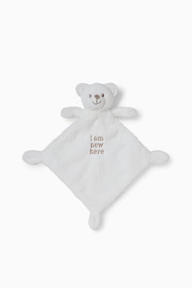 Unisex - Baby-Kuscheltuch - weiss