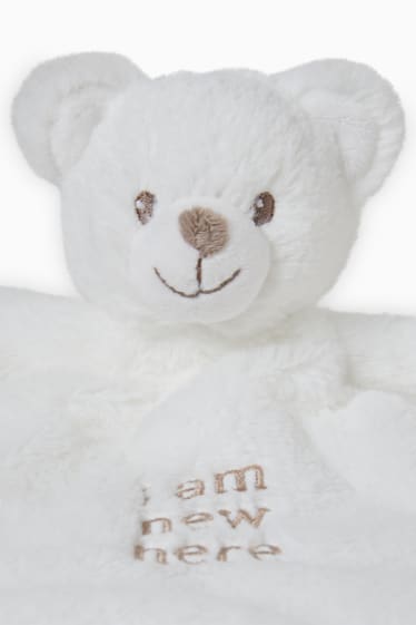Unisex - Baby-Kuscheltuch - weiss