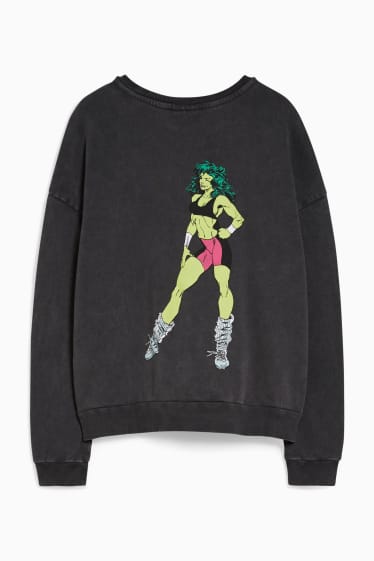 Femmes - CLOCKHOUSE - sweat - Marvel - gris foncé