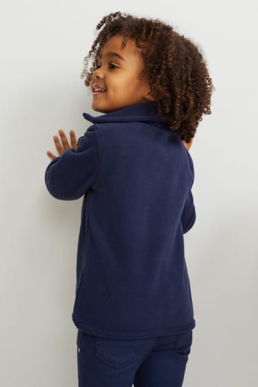 Kinder - Einhorn - Fleece-Pullover - dunkelblau