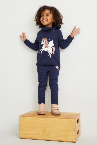 Children - Unicorn - thermal trousers - skinny fit - dark blue