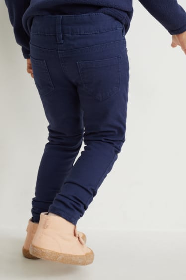 Copii - Fete - Unicorn - pantaloni termoizolanți - skinny fit - albastru închis