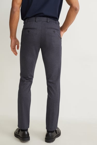 Men - Cloth trousers - flex - 4 way stretch - LYCRA® - dark blue