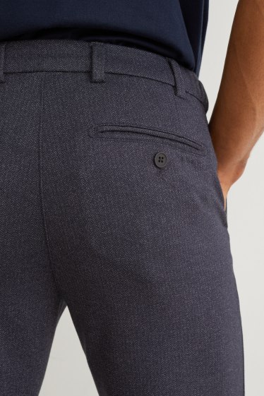 Uomo - Pantaloni di stoffa - Flex - 4 Way Stretch - LYCRA® - blu scuro