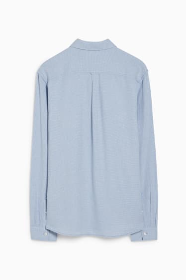 Home - Camisa - regular fit - coll kent - blau clar
