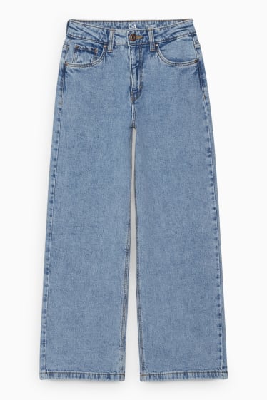 Enfants filles - Wide leg jean - jean bleu clair