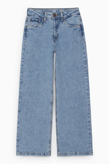 Dzieci - Wide leg jeans - dżins-jasnoniebieski