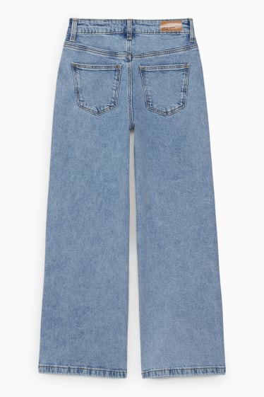 Kinder - Wide Leg Jeans - helljeansblau