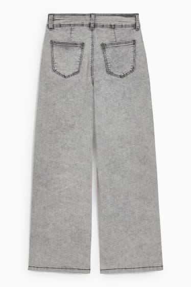 Children - Wide leg jeans - denim-light gray