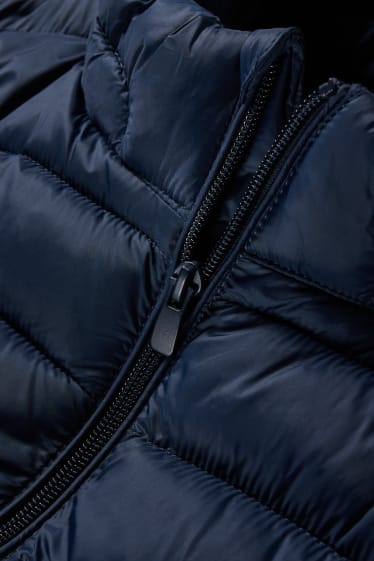 Heren - Gewatteerde jas - donkerblauw