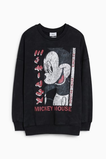 Dames - CLOCKHOUSE - sweatshirt - Mickey Mouse - grijs
