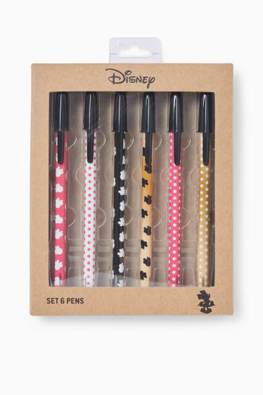 Jóvenes - Disney - set de bolígrafos - 6 piezas - negro