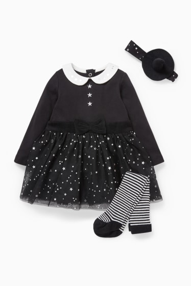 Babies - Baby Halloween outfit - 3 piece - shiny - black