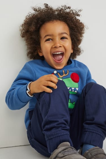 Kinder Jungen - Thermo-Cargohose - Straight Fit - dunkelblau