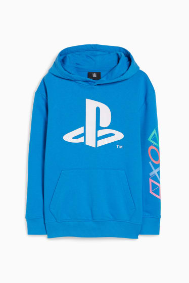 Nen/a - PlayStation - dessuadora amb caputxa - blau