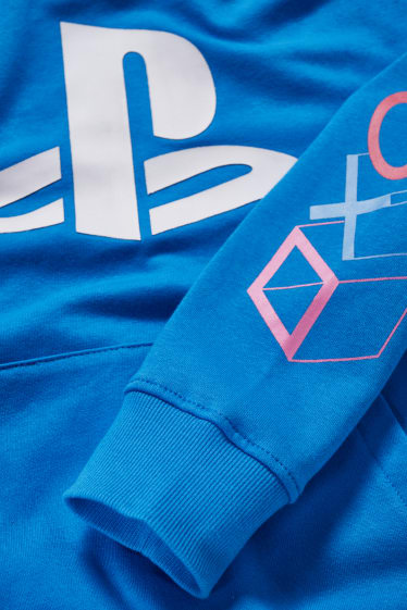 Dzieci - PlayStation - bluza z kapturem - niebieski