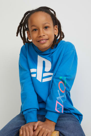 Enfants garçons - PlayStation - sweat à capuche - bleu