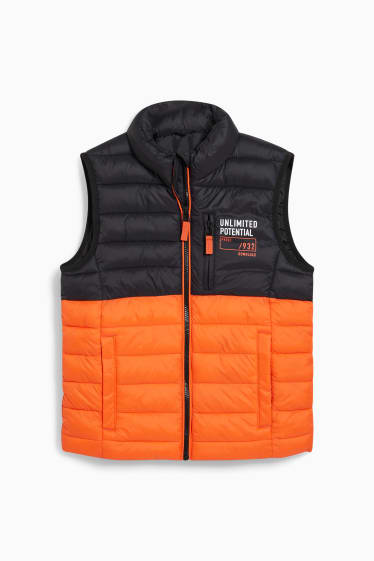 Kinderen - Gewatteerde bodywarmer - oranje