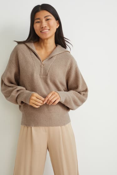 Femmes - Pullover - beige clair