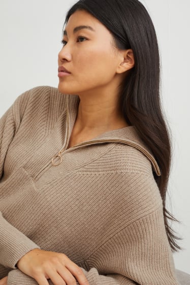 Femmes - Pullover - beige clair