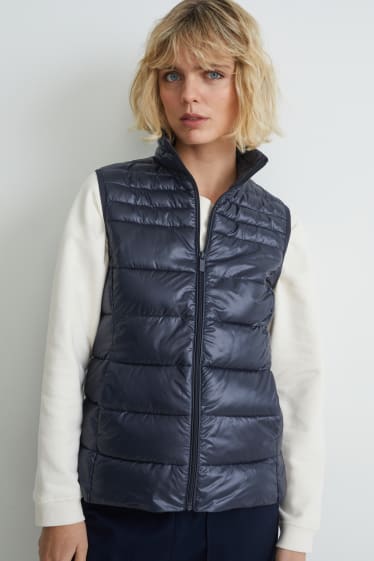 Donna - Gilet trapuntato - blu scuro