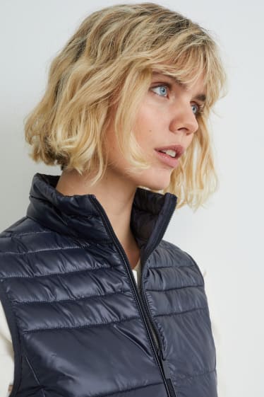 Donna - Gilet trapuntato - blu scuro