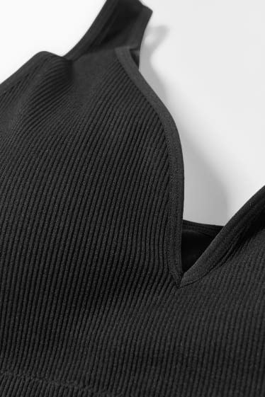 Dona - Bralette - enconxat - sense costures - negre