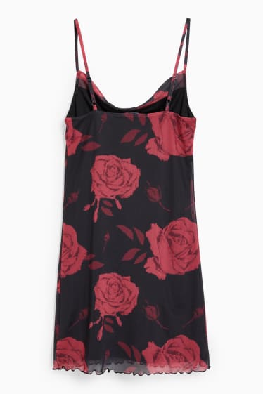Damen - CLOCKHOUSE - Figurbetontes Kleid - geblümt - schwarz