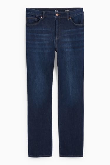 Damen - Straight Jeans - Mid Waist - LYCRA® - jeansblau