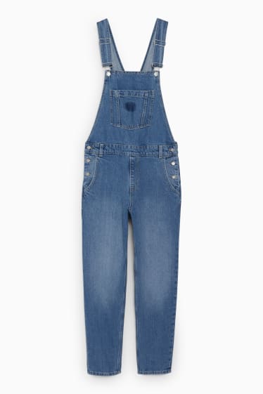 Women - CLOCKHOUSE - denim dungarees - relaxed fit - denim-light blue