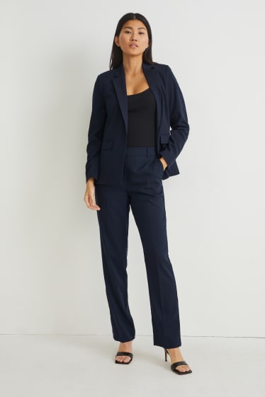 Donna - Pantaloni business - vita media - regular fit - blu scuro