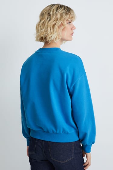 Femei - Bluză de molton - albastru