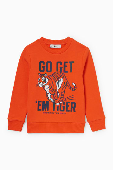 Kinder Jungen - Sweatshirt - dunkelorange
