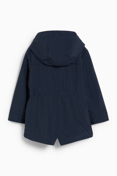 Kinderen: meisjes - 3-in-1-jack met capuchon - donkerblauw