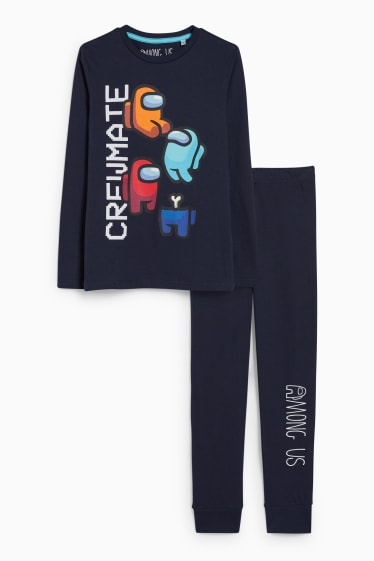 Copii - Băieți - Among Us - pijama - 2 piese - albastru închis