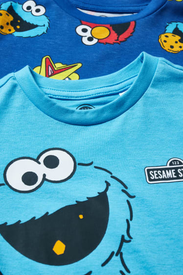 Children Boys - Multipack of 2 - Sesame Street - pyjamas - 4 piece - blue