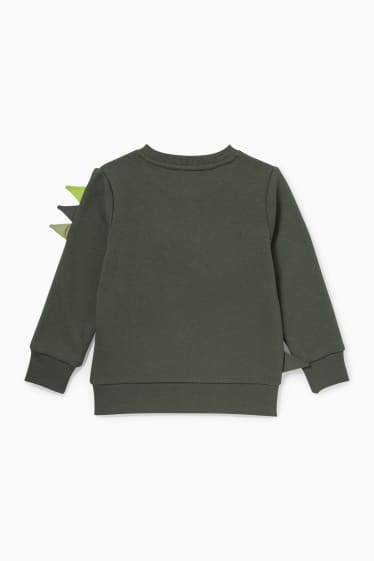 Kinder - Dino - Sweatshirt - dunkelgrün