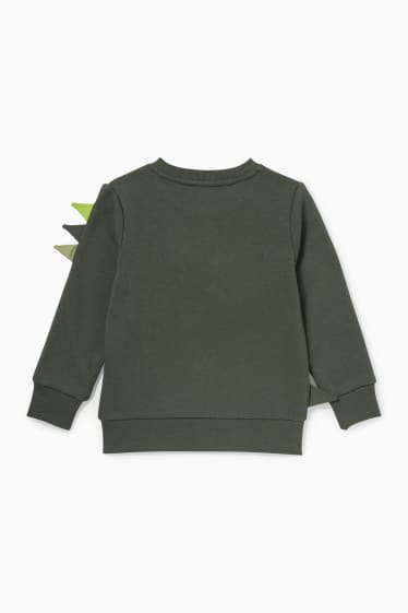 Kinder Buben - Dino - Sweatshirt - dunkelgrün