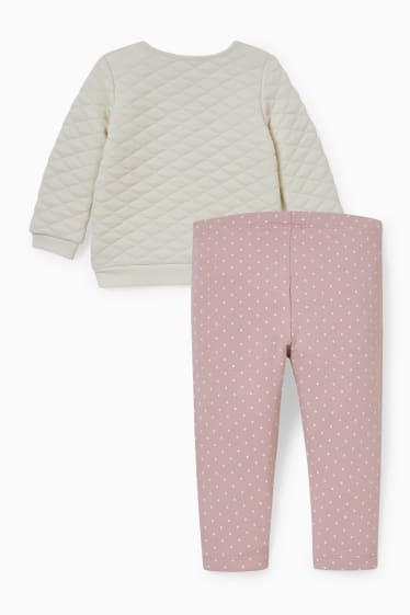 Bébés filles - Minnie Mouse - ensemble bébé - 2 pièces - crème
