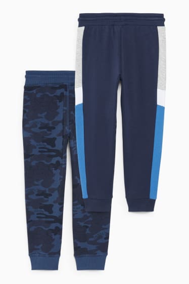 Niños - Pack de 2 - pantalones de deporte - azul oscuro